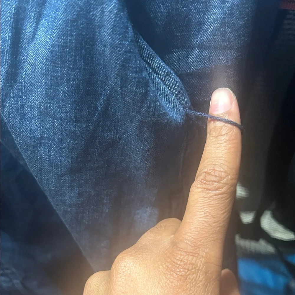 Merona Blue Denim Midi Dress - Picture 5 of 9